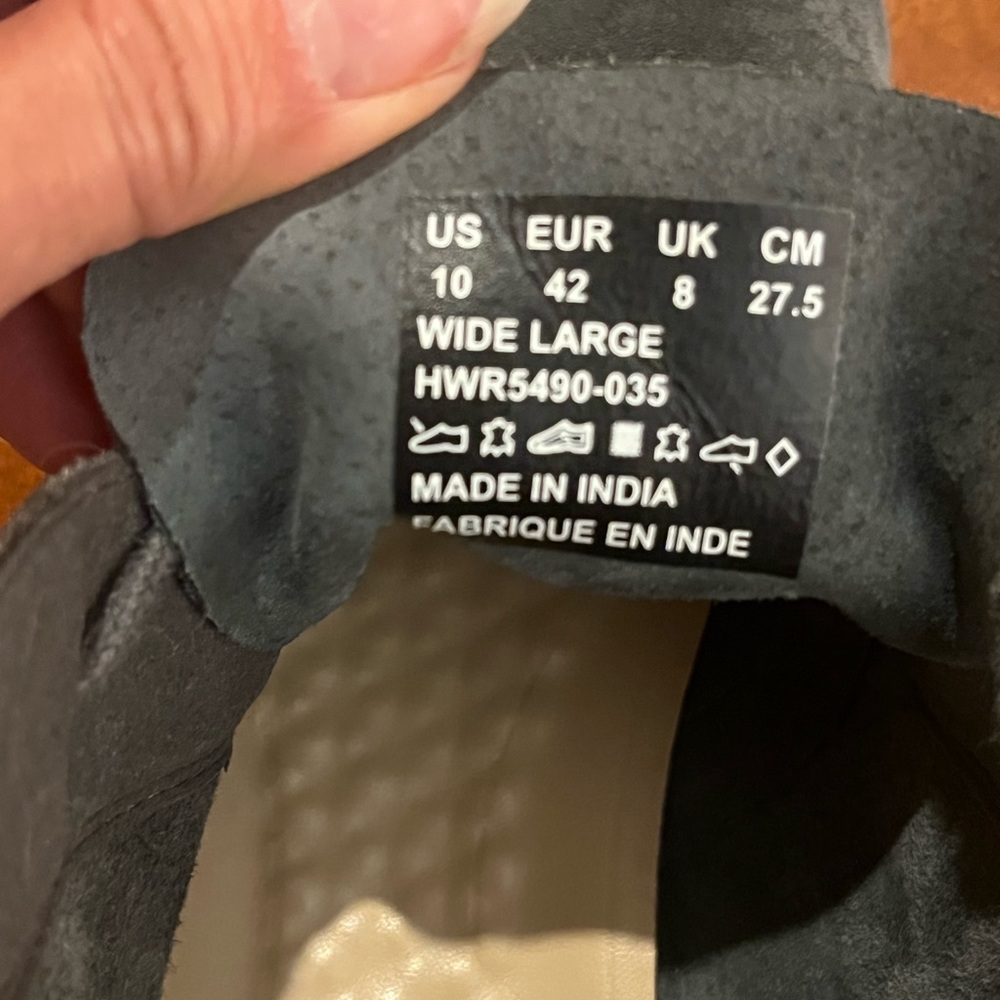 Hush Puppies Gray Suede Leather Tassel Lace Up Chukka Ankle Boots Size 10 - Picture 13 of 13